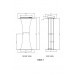 FixtureDisplays® Podium, Clear Ghost Acrylic, Pulpit, Lectern - 1803-1 Easy Assembly Required